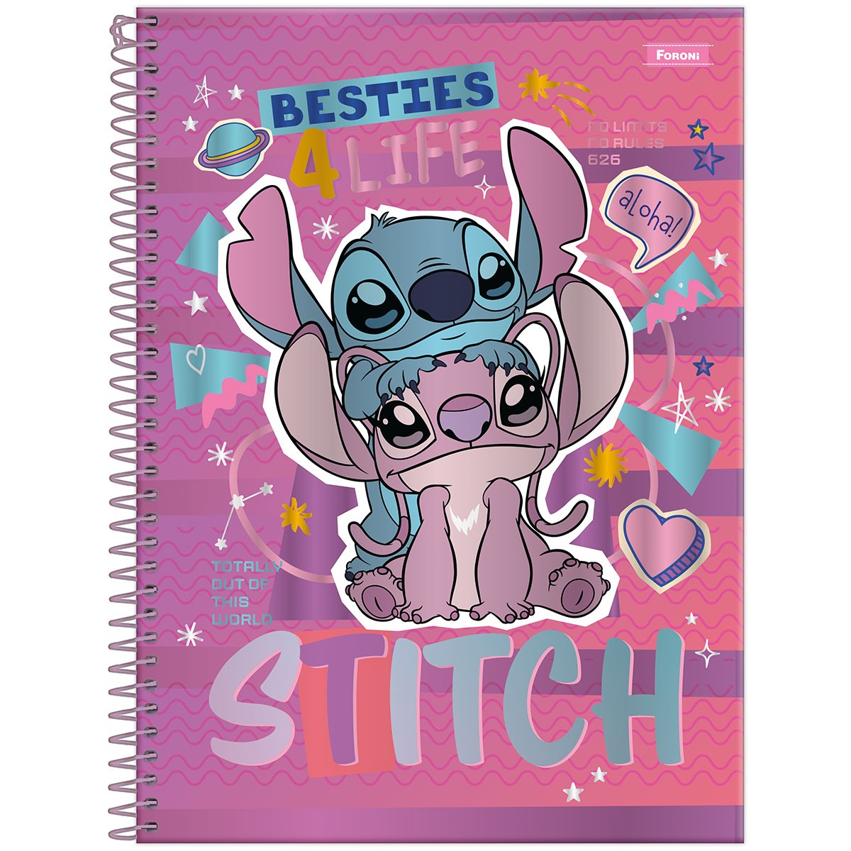 Caderno Universitario Stitich 160 Folhas ...