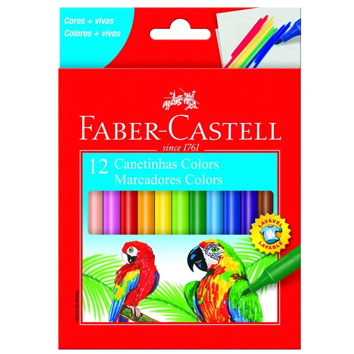 Canetinha Hidrografica Colors com 12 Core...