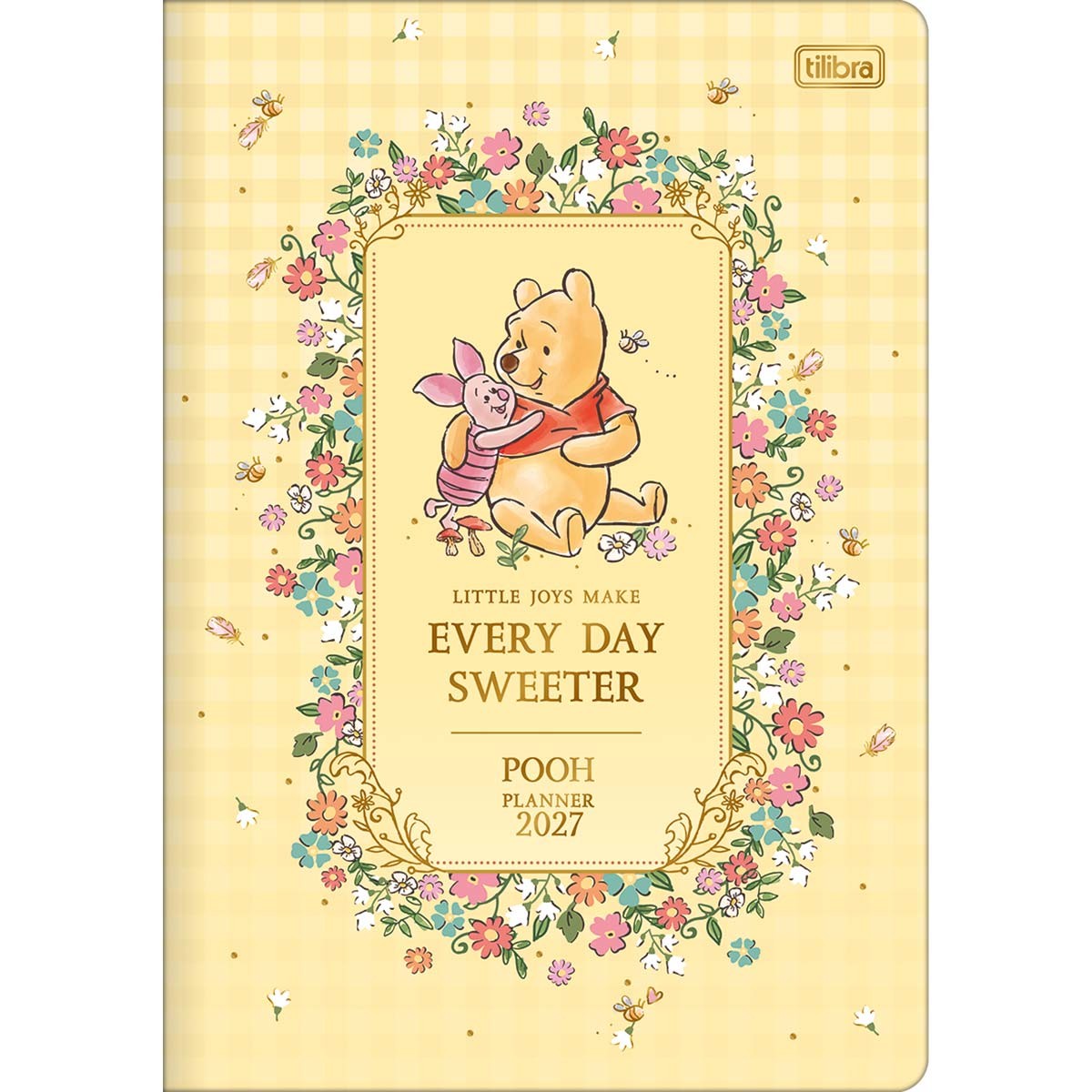 Planner Grampeado 17,8 x 25,4 cm Pooh 90 ...