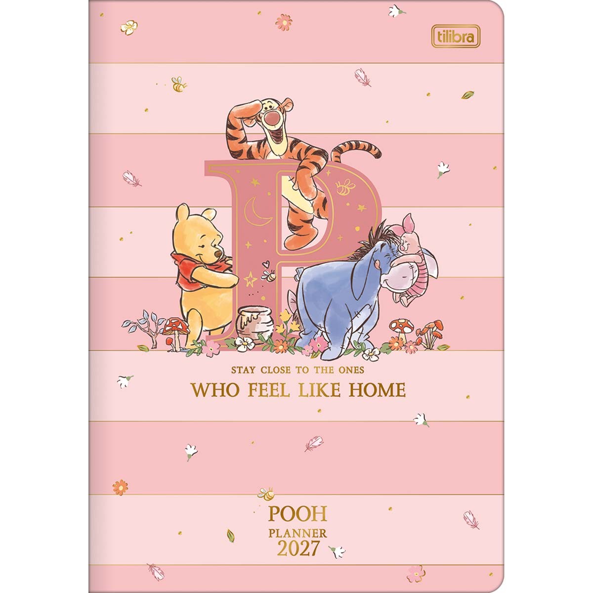 Planner Grampeado 17,8 x 25,4 cm Pooh 90 ...