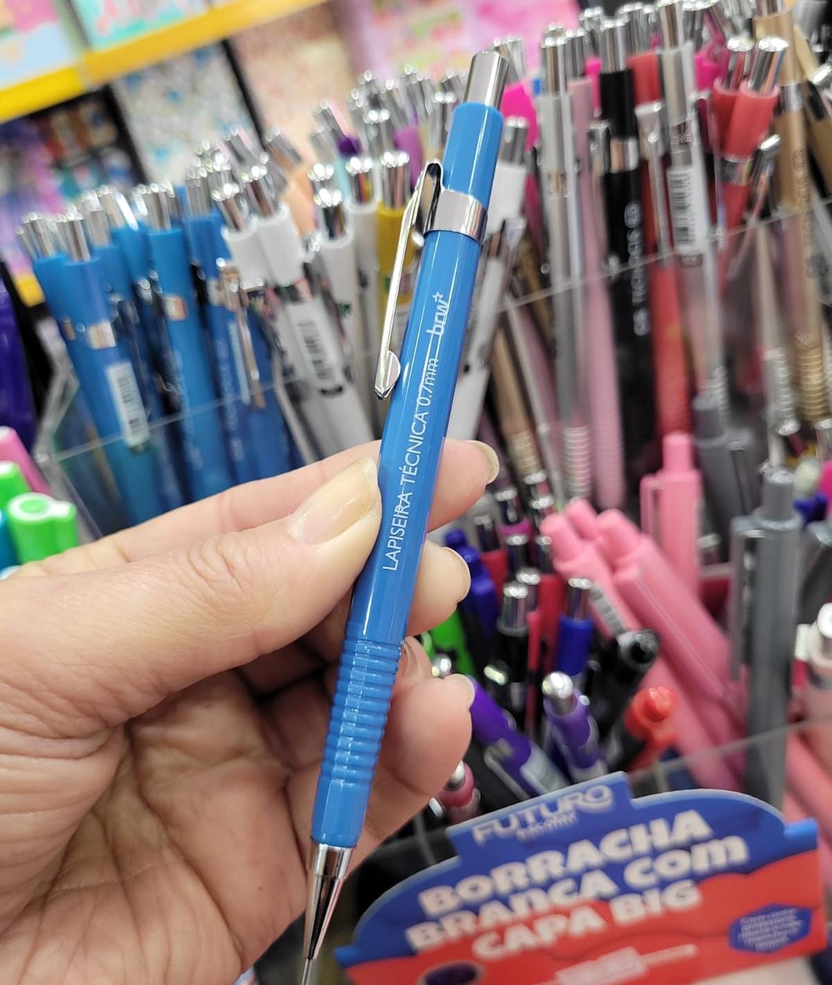 Lapiseira Técnica 0.7mm Azul BRW