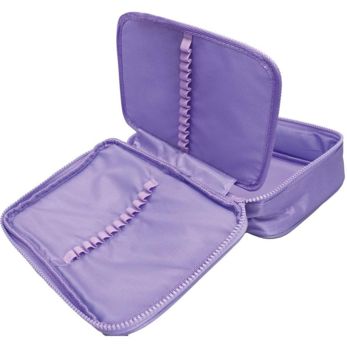 Estojo Box Tecido Lilas C/ divisórias Dac