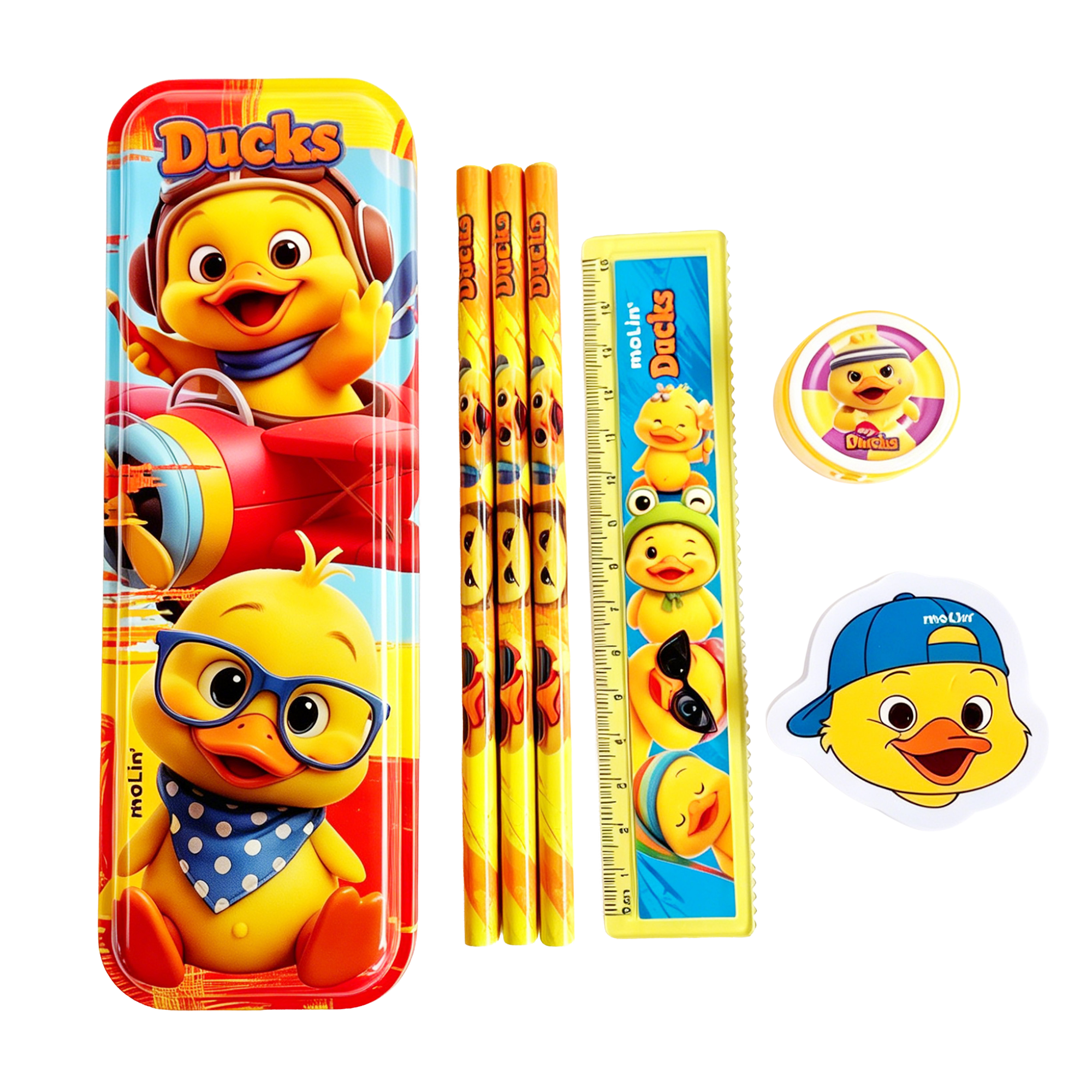 Kit Especial Ducks 7 itens Molin