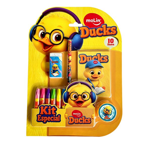 Kit Especial 10 Itens Ducks C/ Giz de cer...