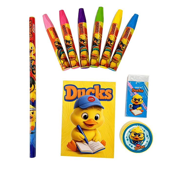 Kit Especial 10 Itens Ducks C/ Giz de cer...