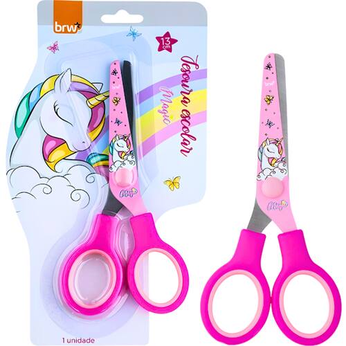 Tesoura Escolar Magic Unicornio Decorada ...