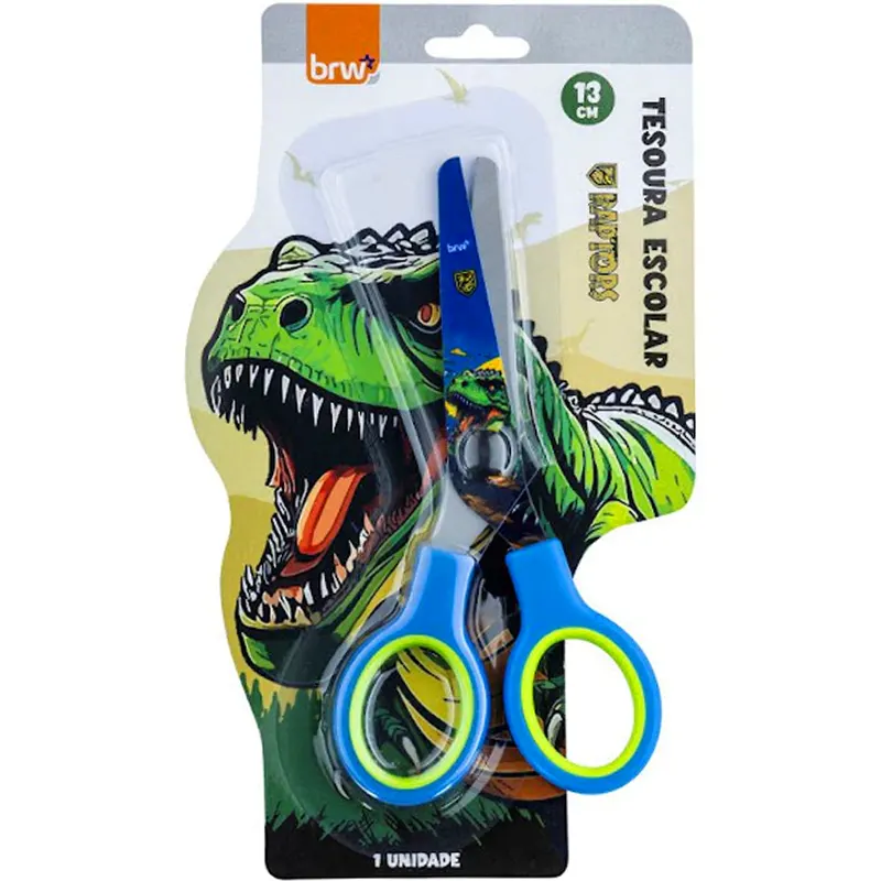 Tesoura Escolar 13cm Raptor Aço Inoxidáv ...