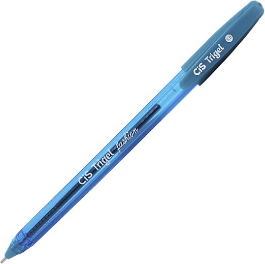 Caneta Cis Trigel Azul Fashion Ponta 1.0 ...