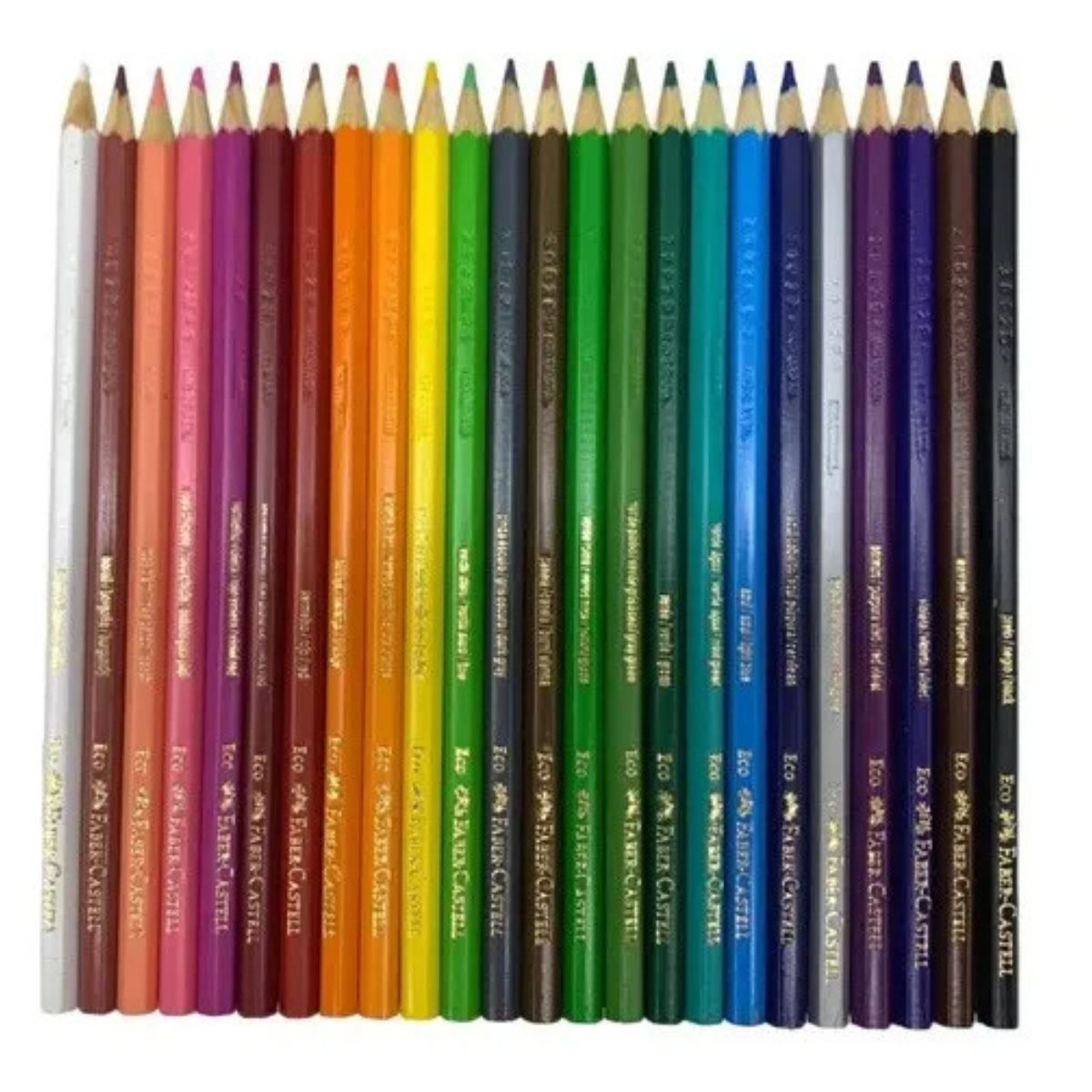 Lapis de Cor Sextavado 24 Cores, Faber-Ca...