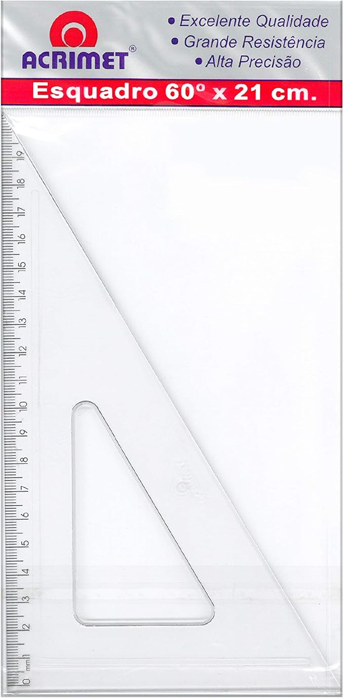 Esquadro poliestireno 21cm x 60 graus - 5...
