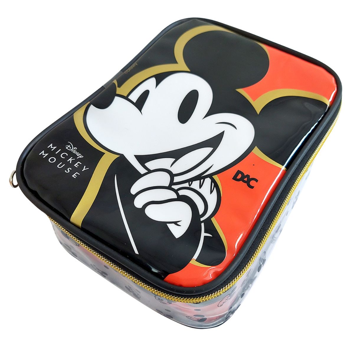 Estojo Bau Grande em PVC Cristal Disney M...