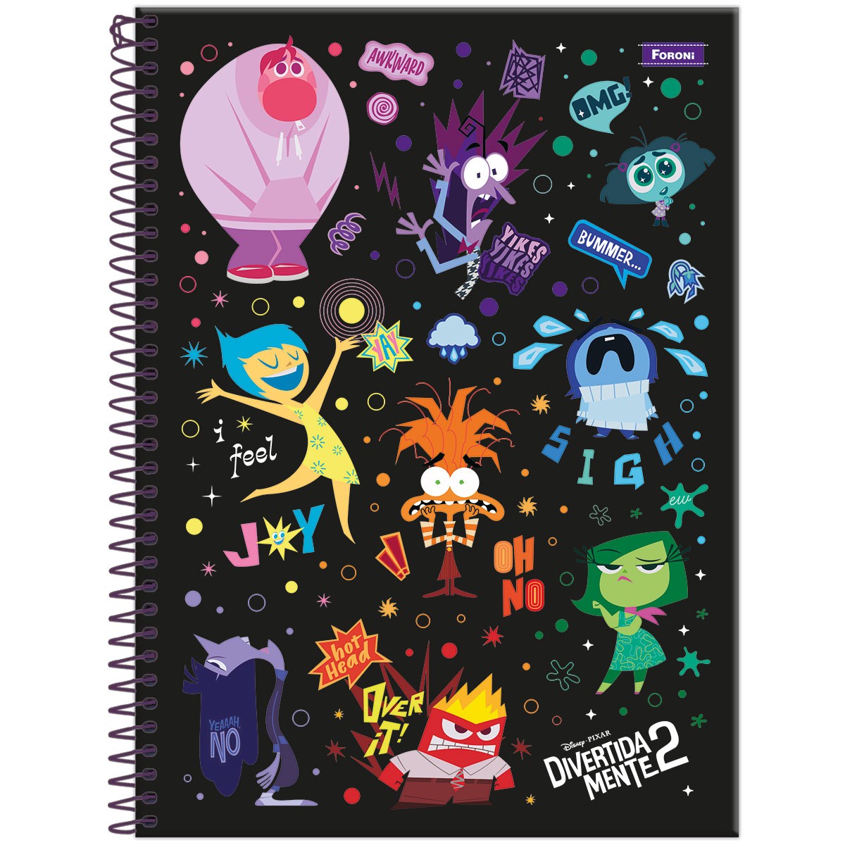 Caderno Universitario Capa Dura Divertida...