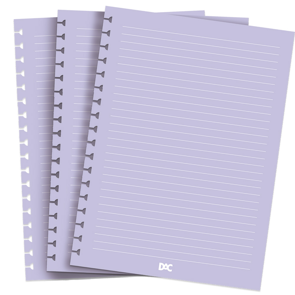 Refil de Folhas Lilas para Caderno Smart ...
