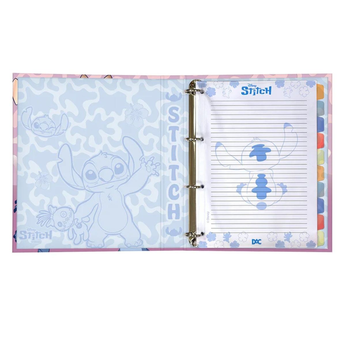 Fichario Universitario Cartonado Stitch D...