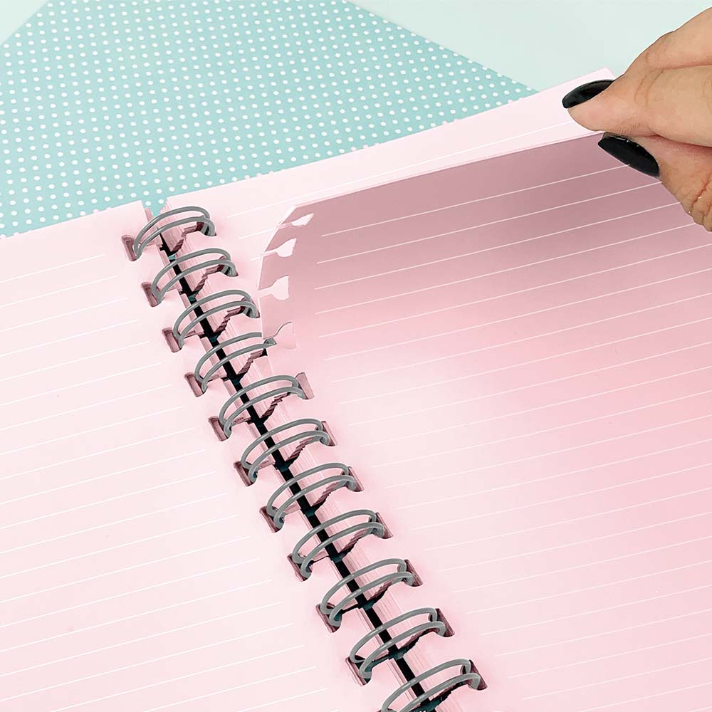 Refil de Folhas Rosa para Caderno Smart M...