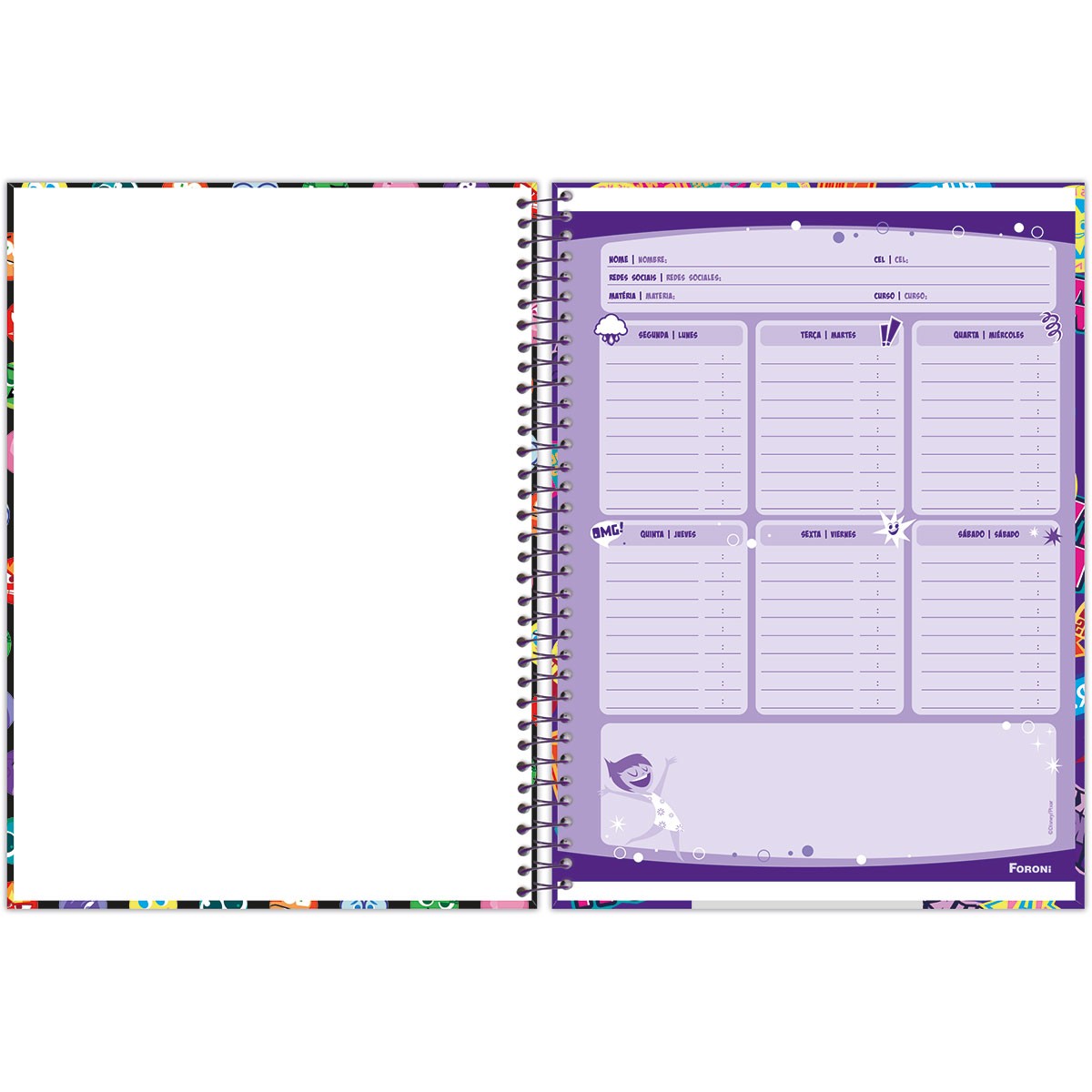 Caderno Universitario Capa Dura Divertida...