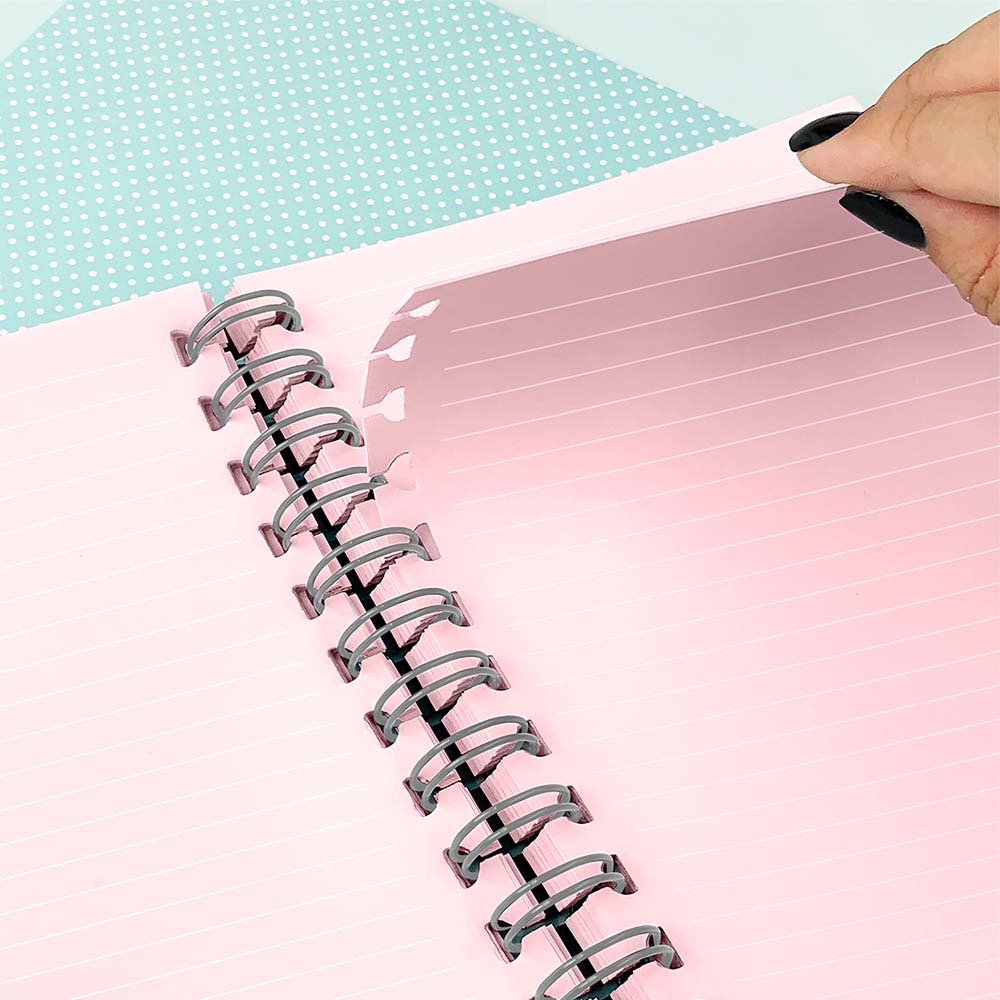 Refil de Folhas Rosa para Caderno Smart M...