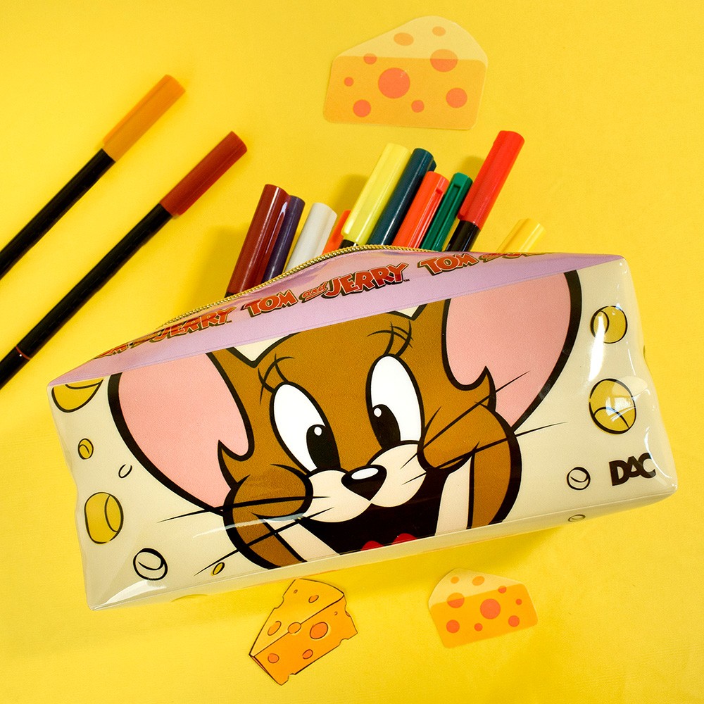 Estojo Grande Em Pvc Cristal Tom E Jerry Dac