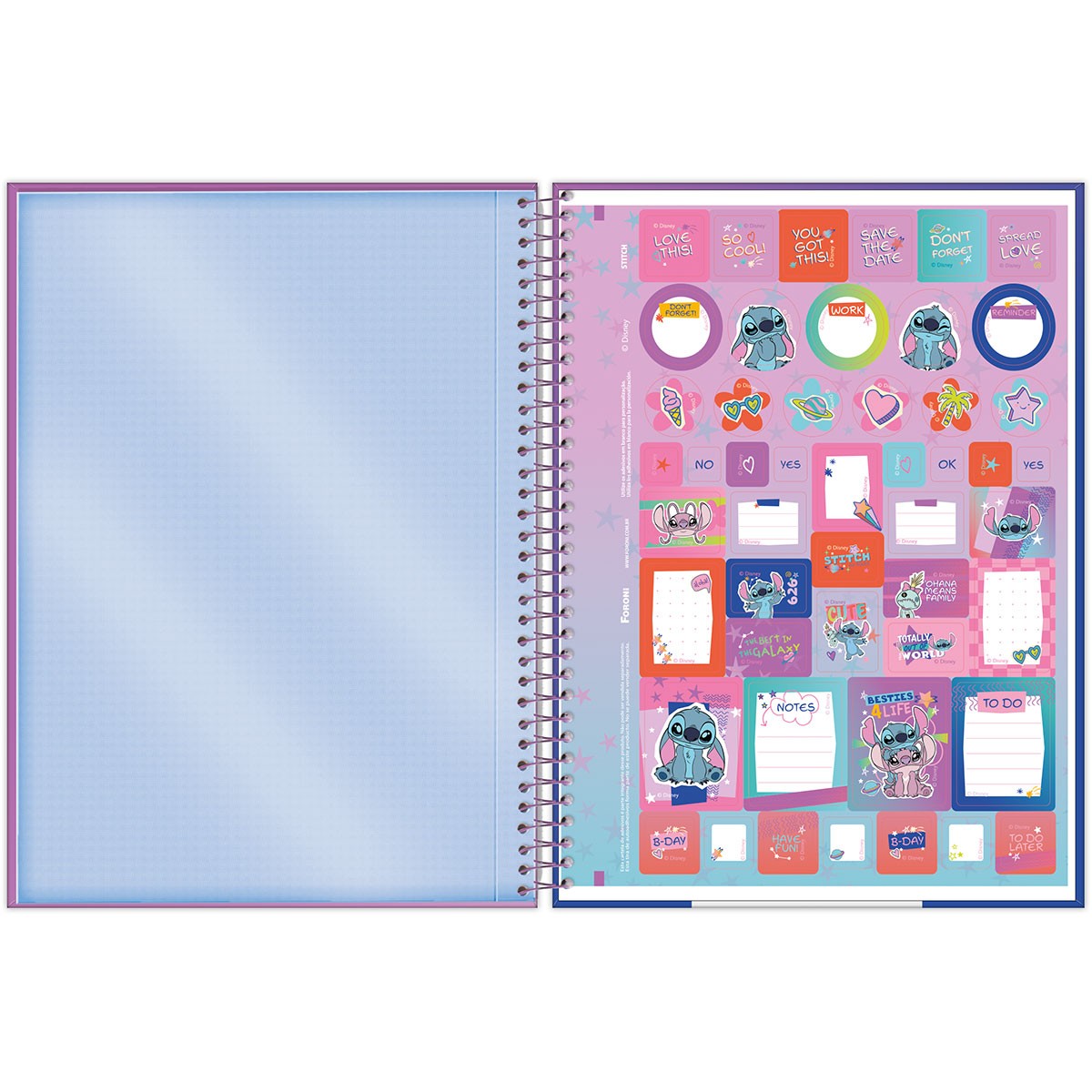 Caderno Universitario Stitich 160 Folhas ...
