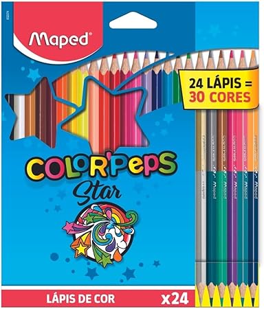 Lapis De Cor 24 Cores Color\