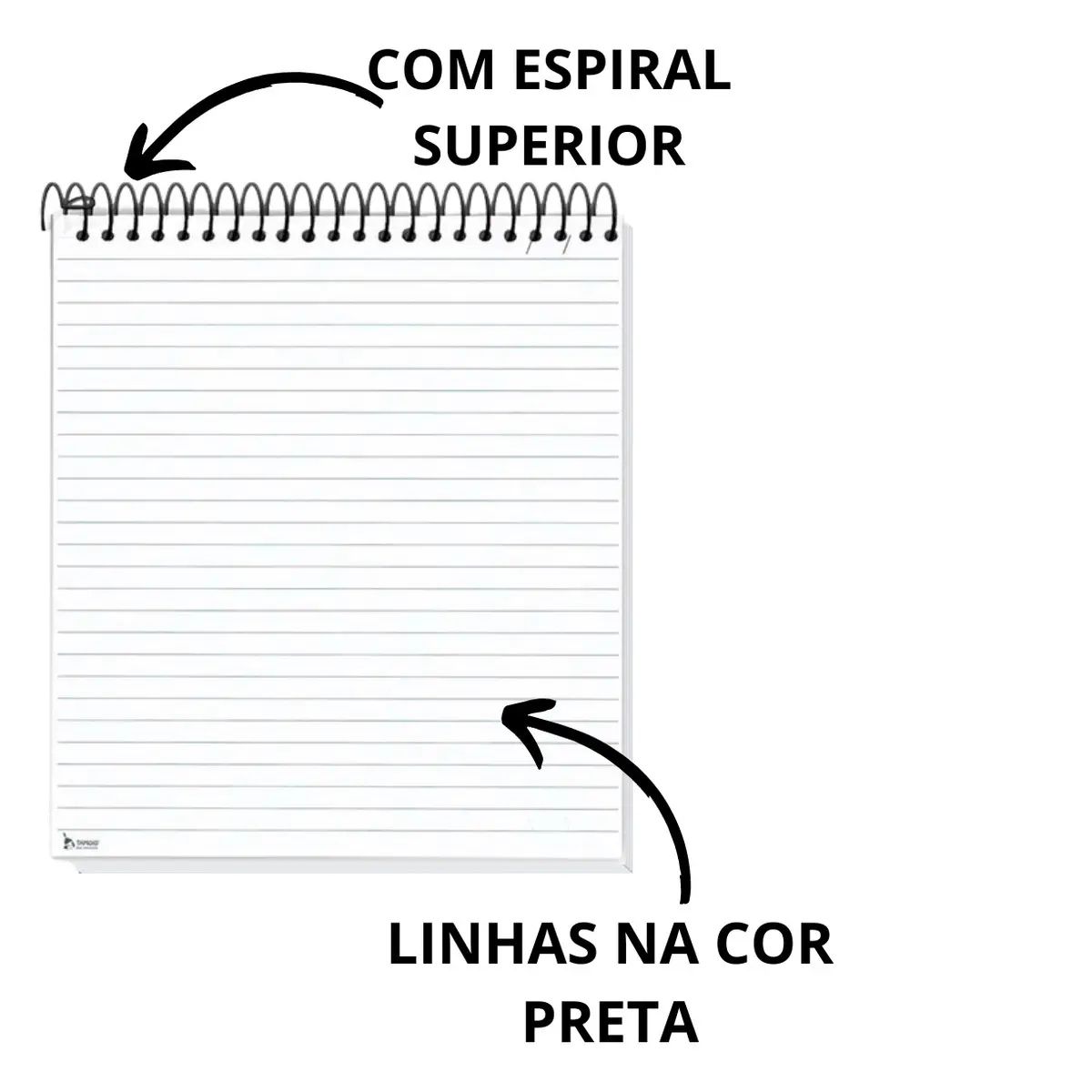 Caderno Para Canhoto Com Pauta Flip 10M 1...