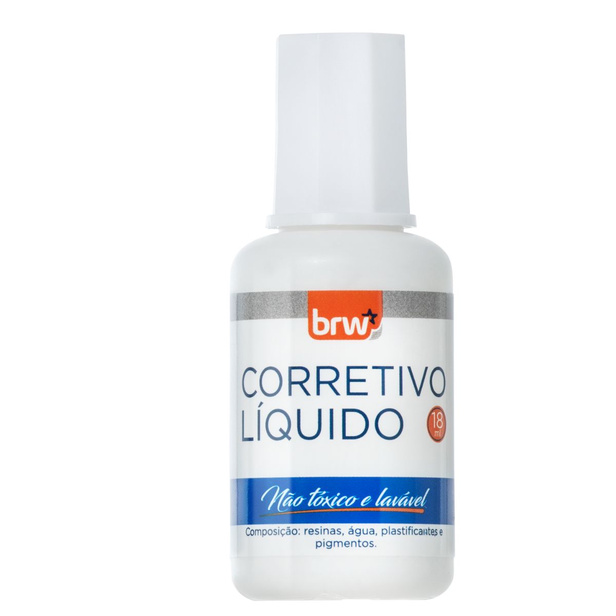Corretivo liquido branco - 18ml - BRW - Unid