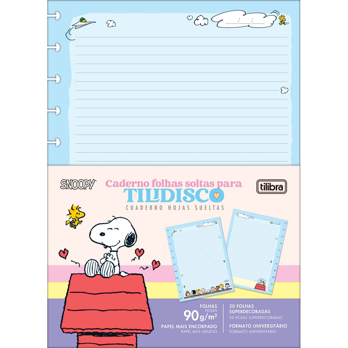 Refil para Tilidisco Universitario Snoopy...