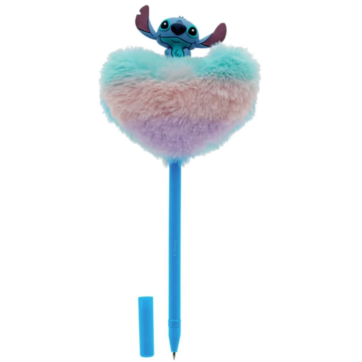 Caneta CoraÁão Pelucia Plush Disney Stitc...