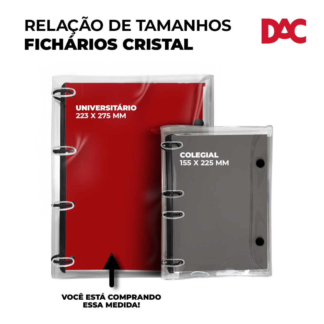 Fichario Universitario PVC Cristal Lotso